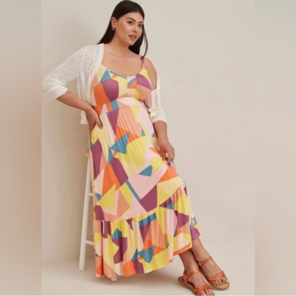 Torrid Geometric Sumer Soft Maxi Size 1